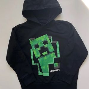 Minecraft Creeper Boy's 7-8 years Black Hoodie